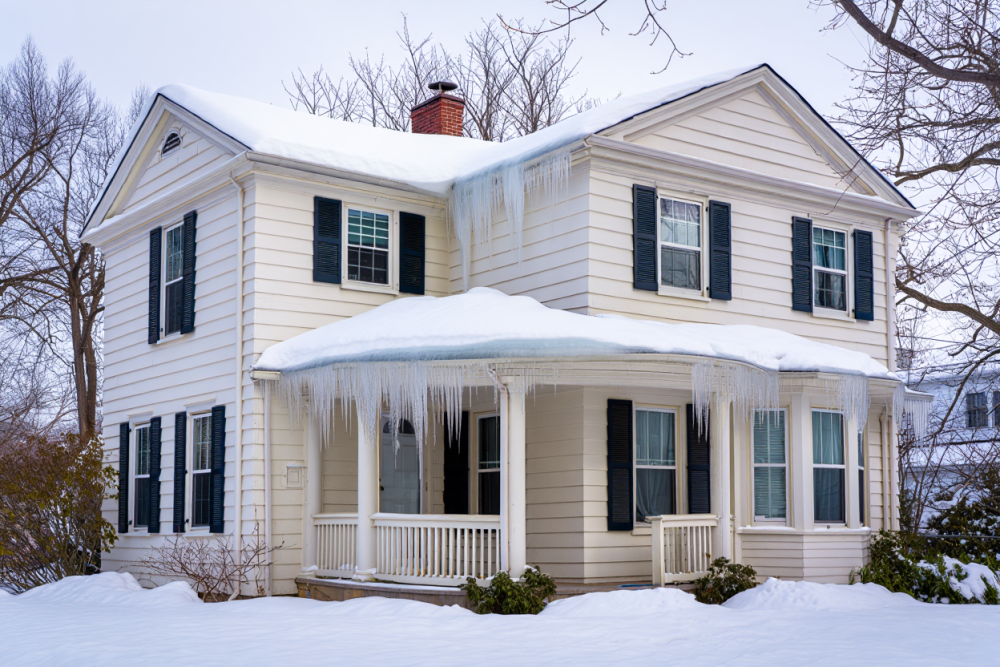 Ice Dam on Roof